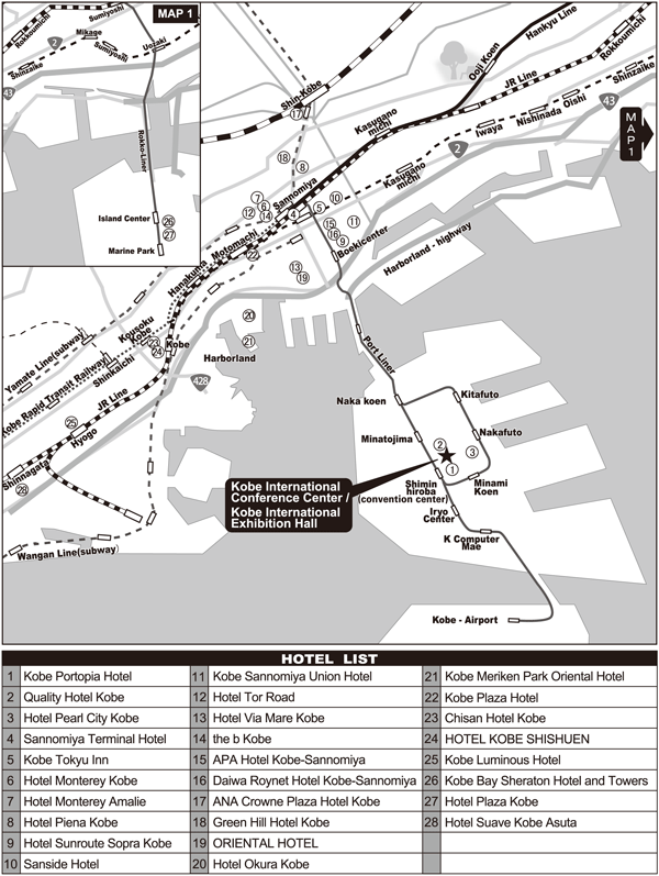 KOBE AREA MAP