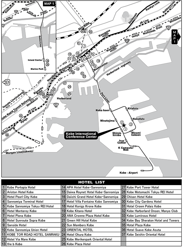 KOBE AREA MAP