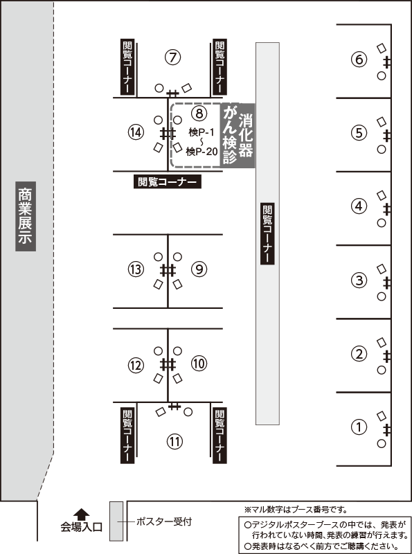 デジタルポスター展示 第15会場（神戸国際展示場1号館1F）1