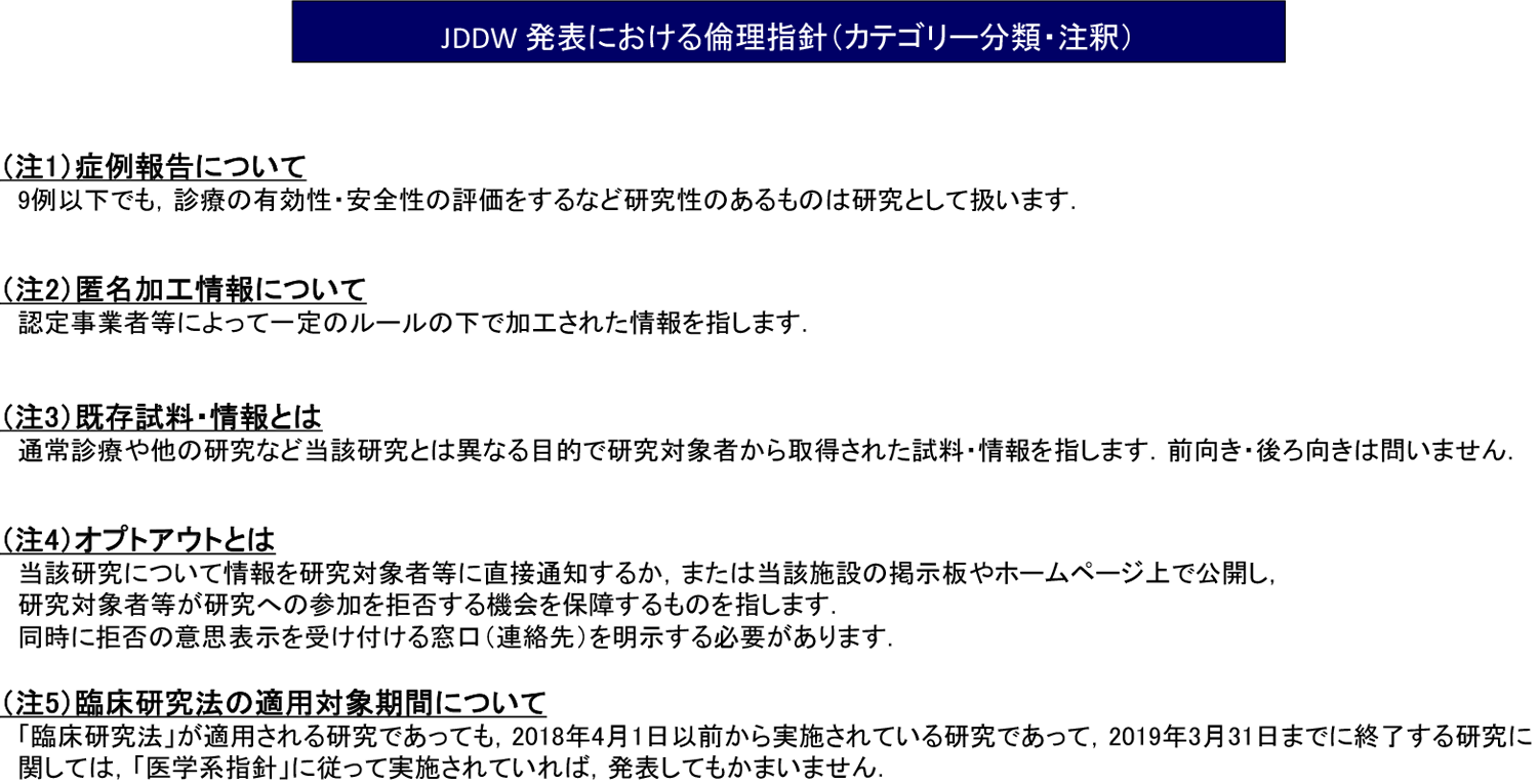 カテゴリー分類・注釈