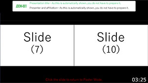 Screen image during the Q&A session